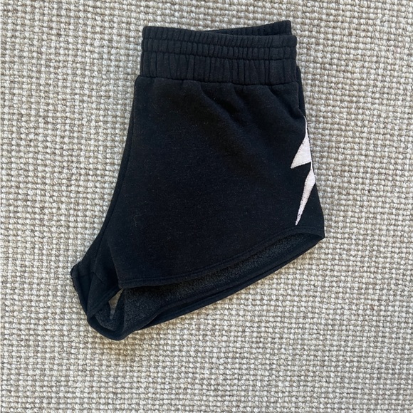 Aviator Nation booty shorts bolt *BLACK AND WHITE NOT PINK * - Picture 4 of 6